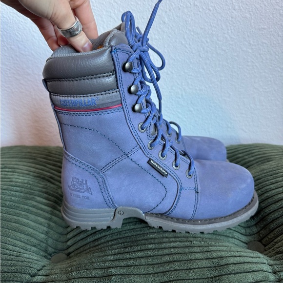 Womens CAT Steel Toe Boots - Picture 3 of 7